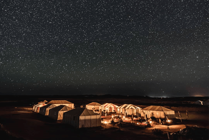 day night camel trek morocco