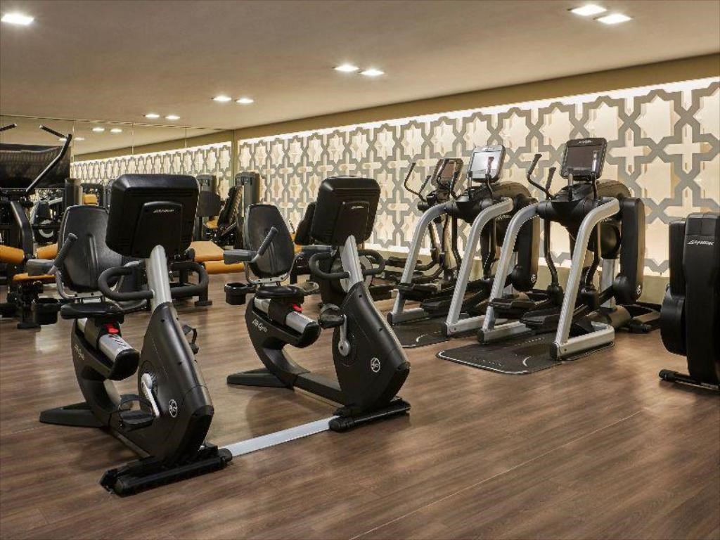 Fitness center at Four Seasons Hotel