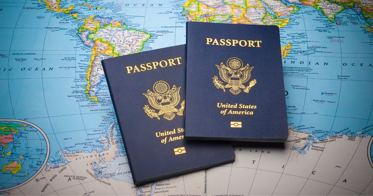 passport document for car renting